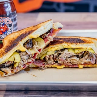 Pork BBQ Stuffed Grilled