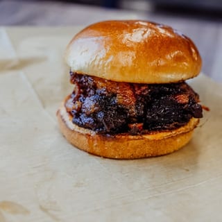 Brisket Burnt Ends Sandwich
